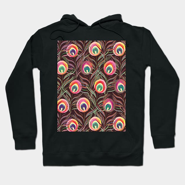 Maximalist peacock Hoodie by illaberekdesign